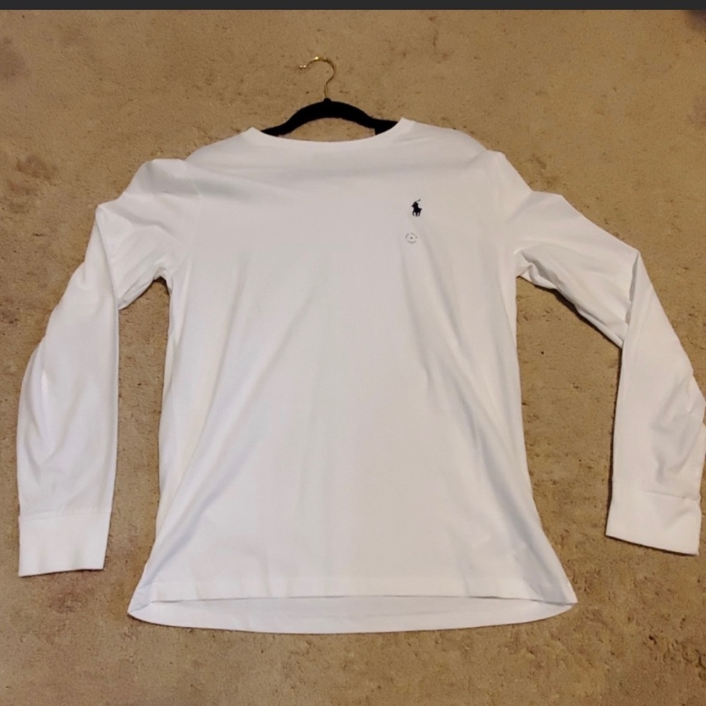 Men’s White longsleeve tee Ralph Lauren Polo